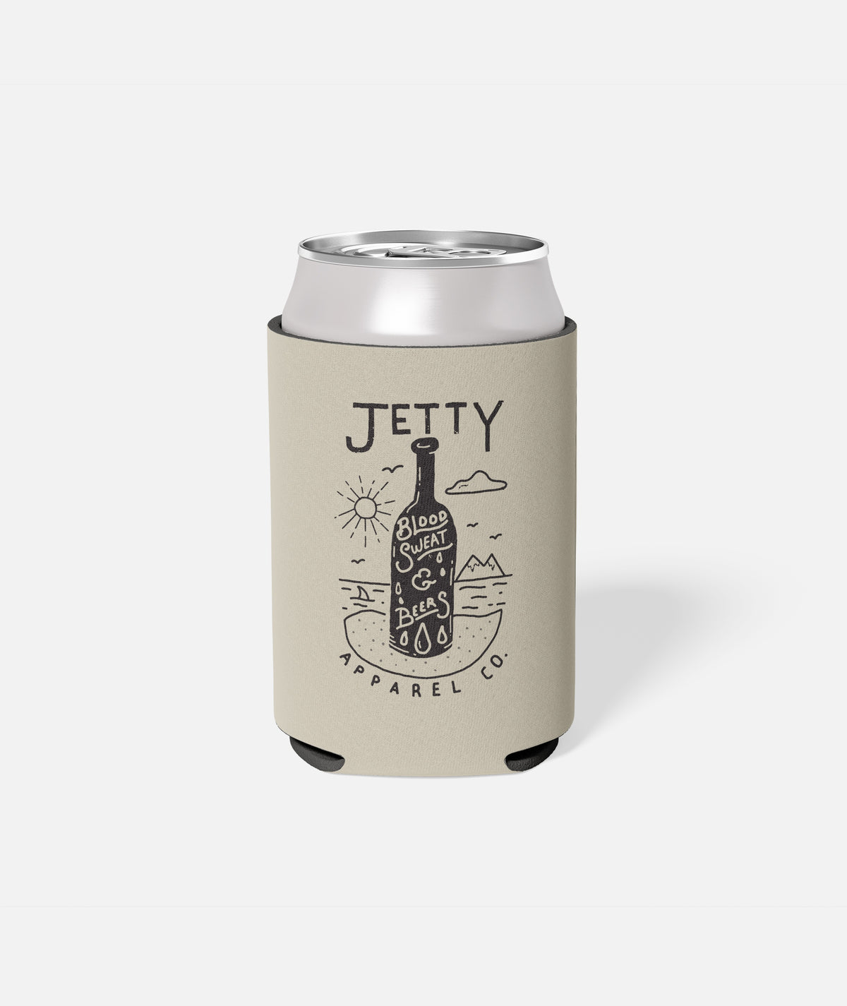 Blood Sweat & Beers Can Coolie - Grey - Jetty