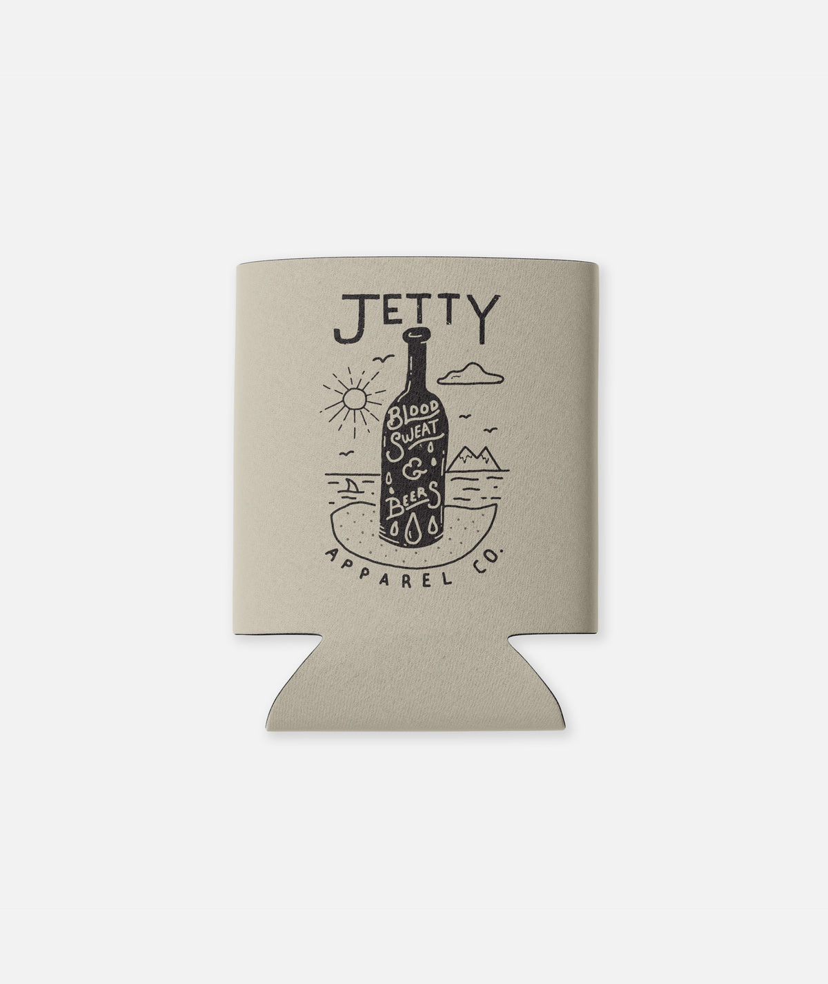 Blood Sweat & Beers Can Coolie - Grey - Jetty