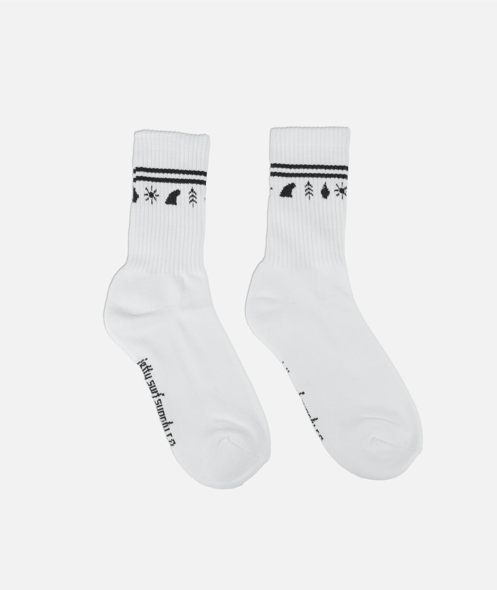 Elements Socks - White - Jetty