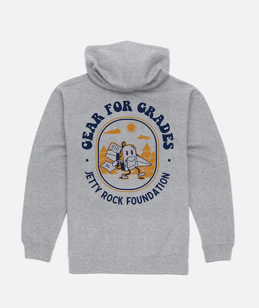 Grom Gear For Grades Hoodie - Heather Grey