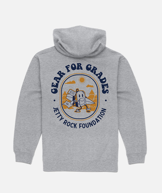 Grom Gear For Grades Hoodie - Heather Grey