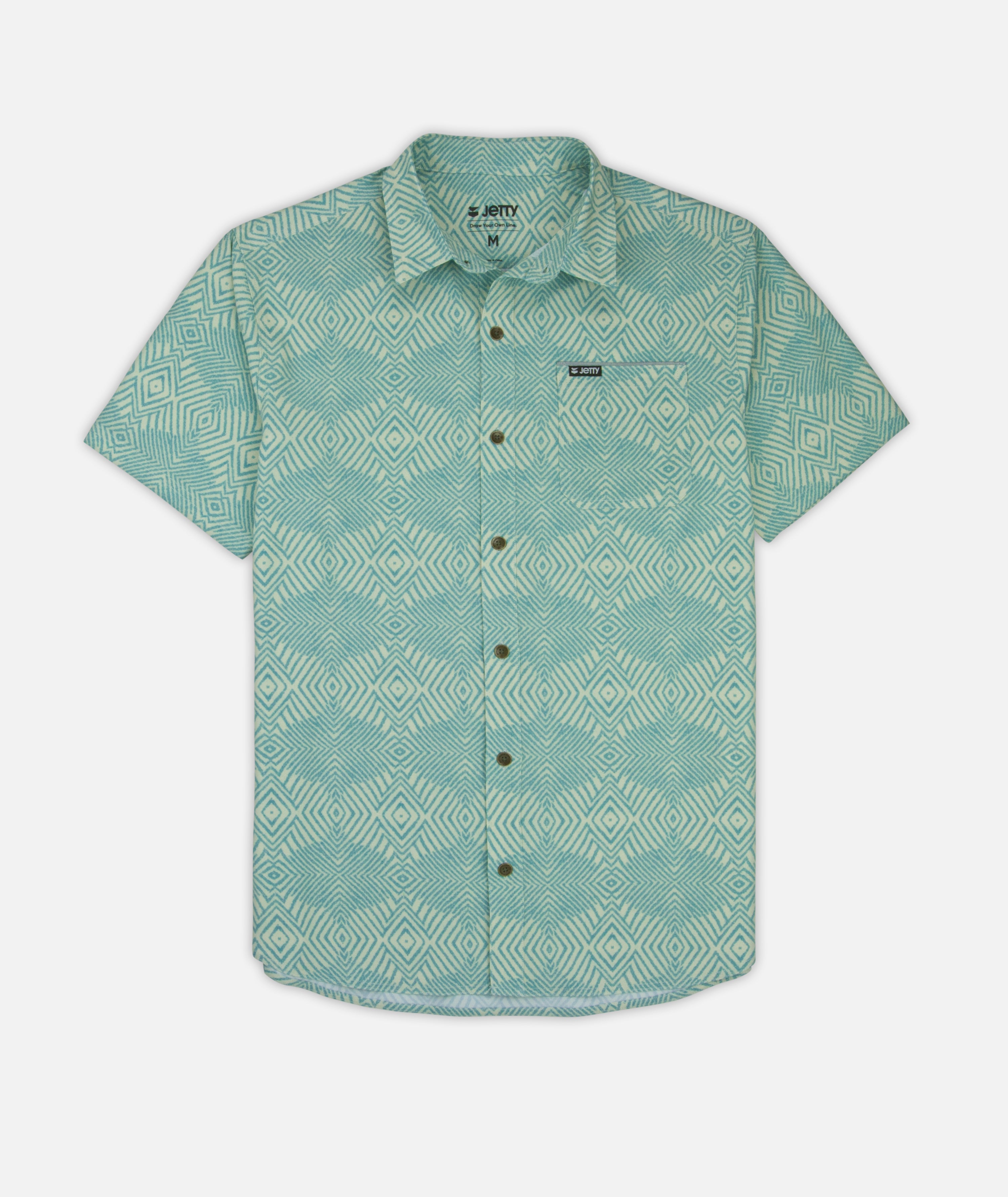 Garwood Woven SS - Teal Blue