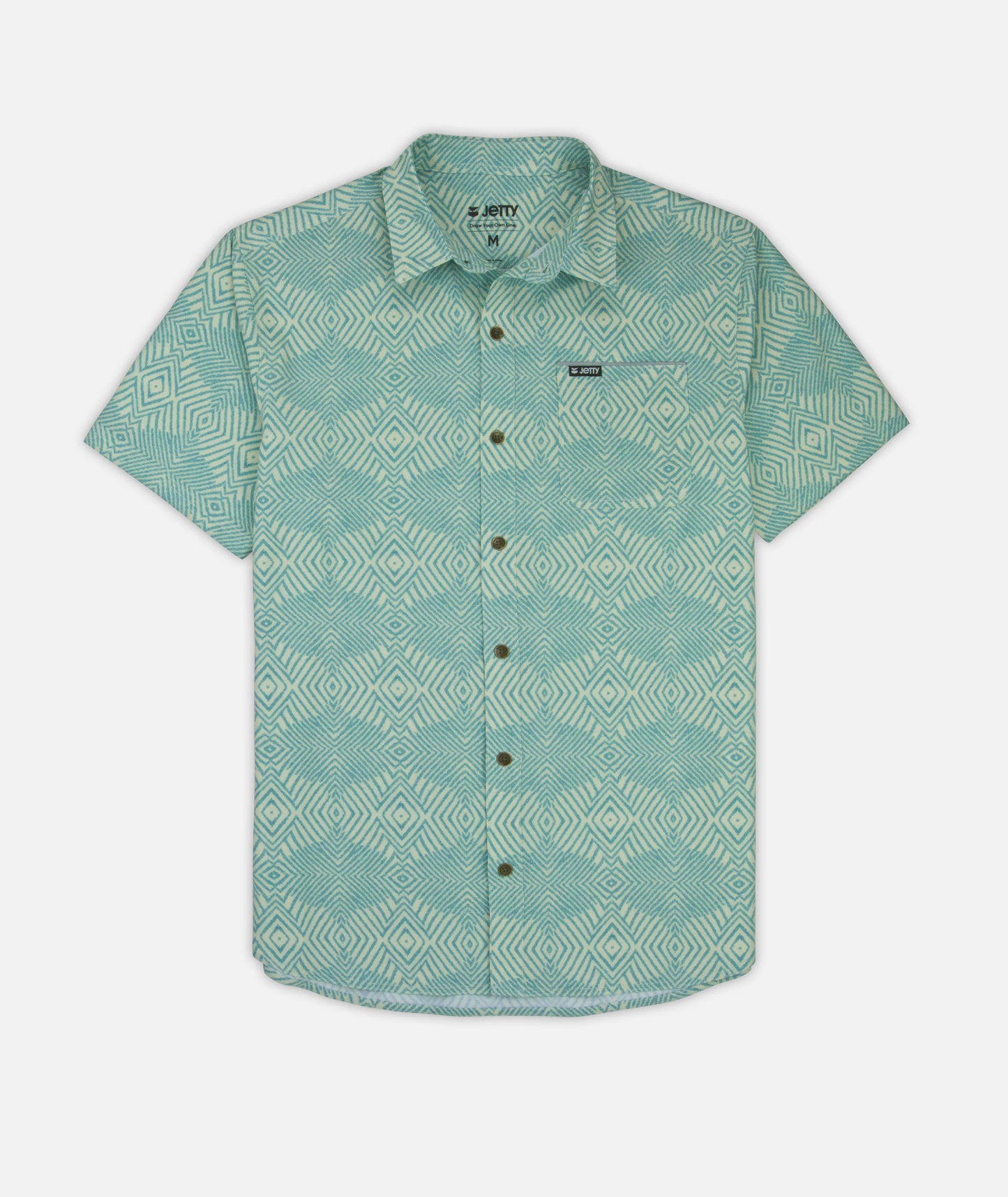 Garwood Woven SS - Teal Blue