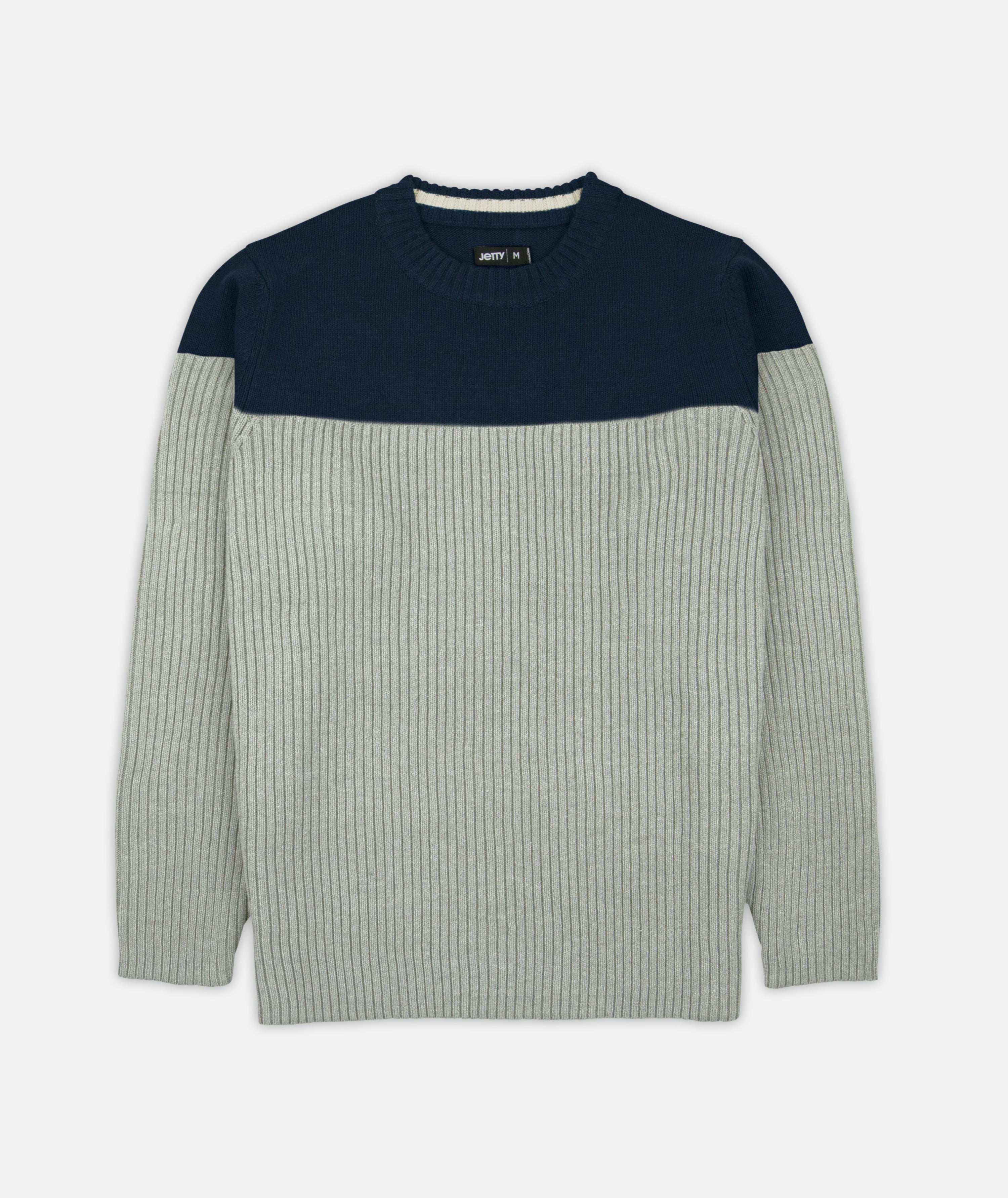 Knox Rib Sweater - Light Grey
