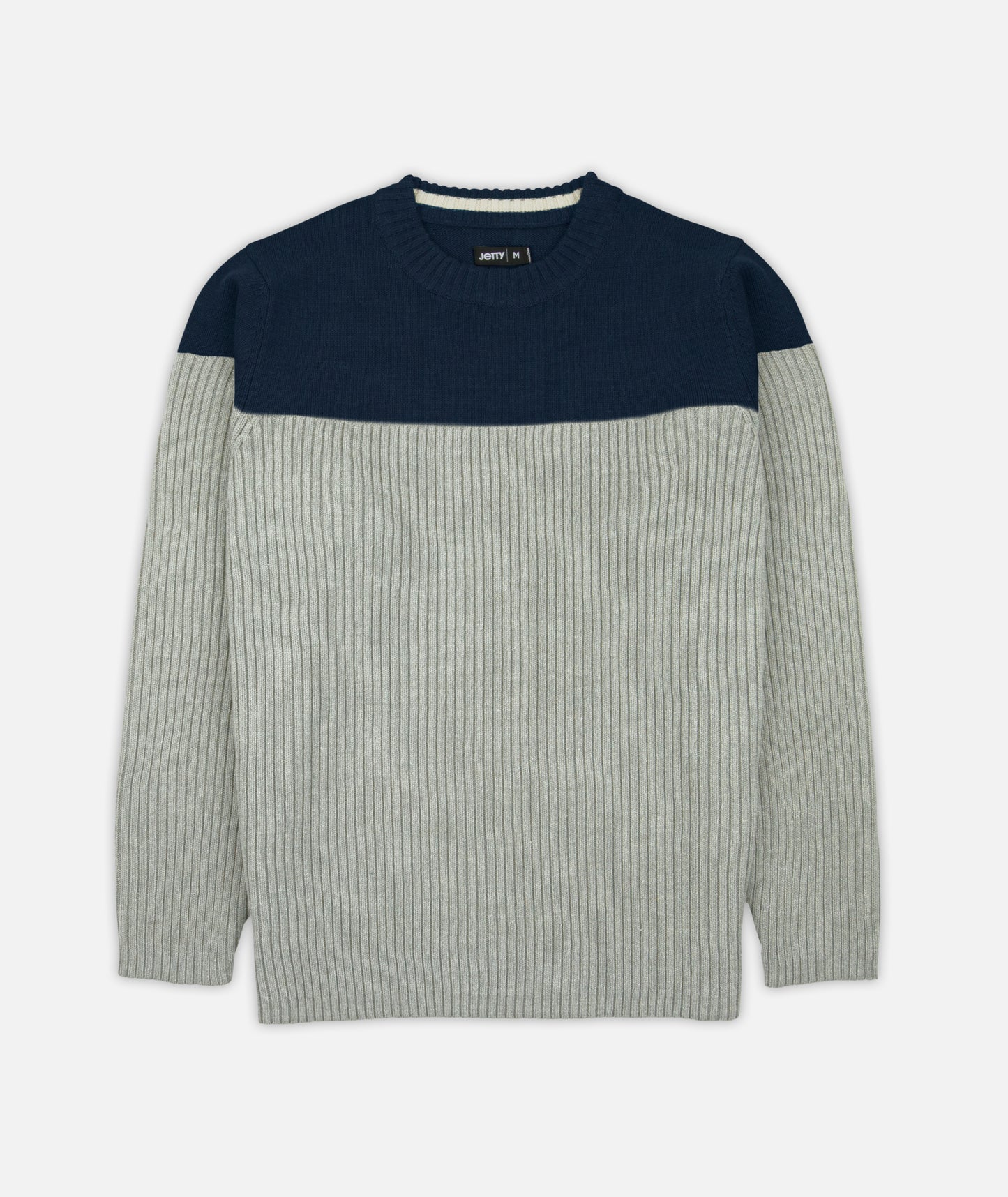 Knox Rib Sweater - Light Grey