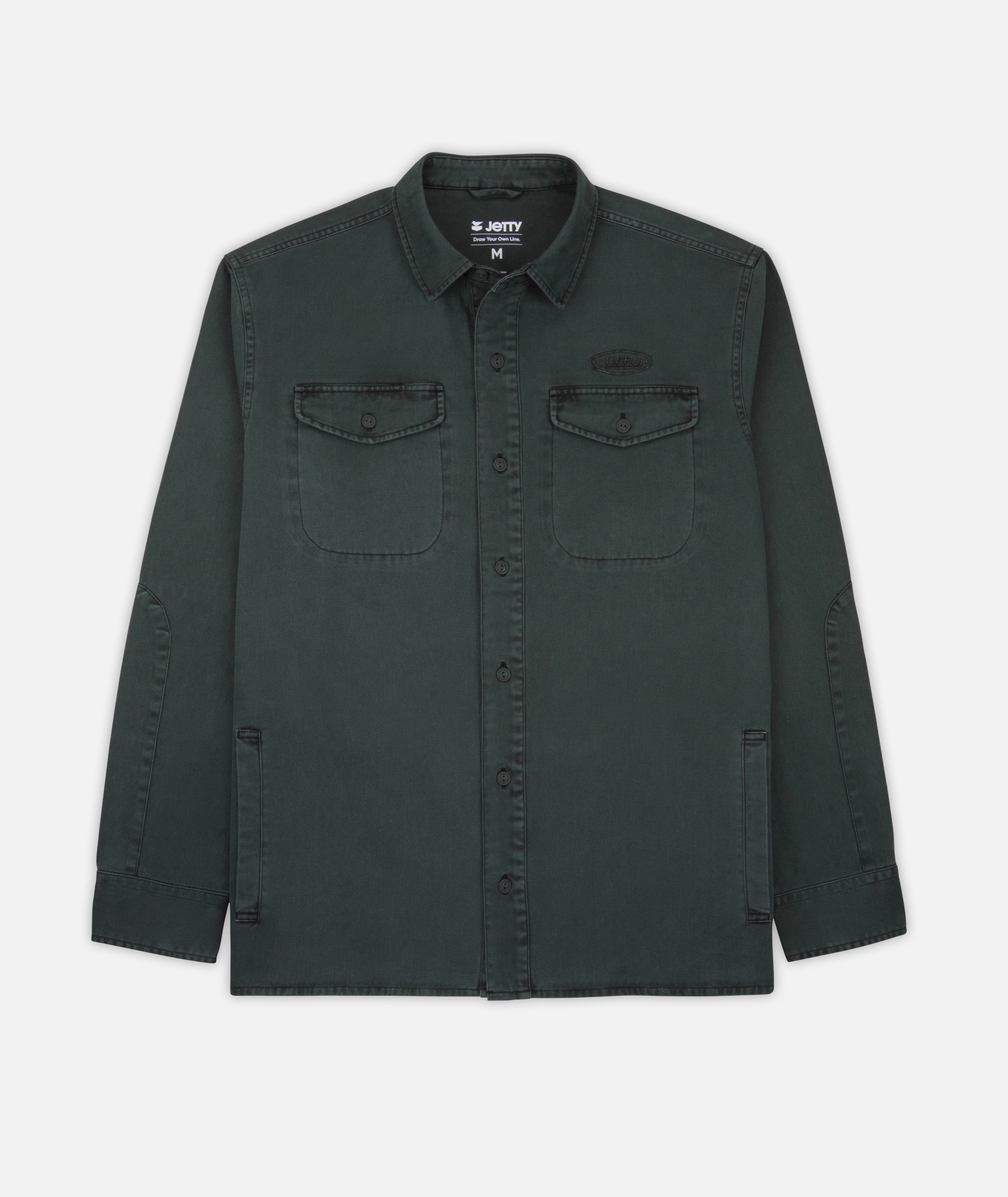 McCaffrey Long Sleeve Work Shirt - Charcoal