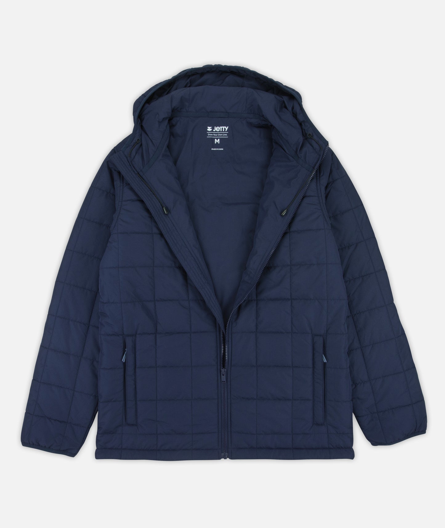 Puffer Coat - Navy Blue