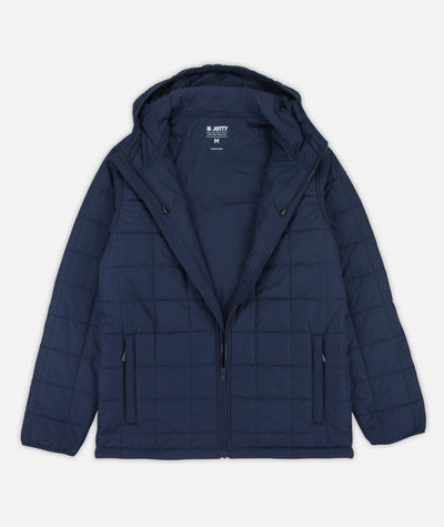 Puffer Coat - Navy Blue