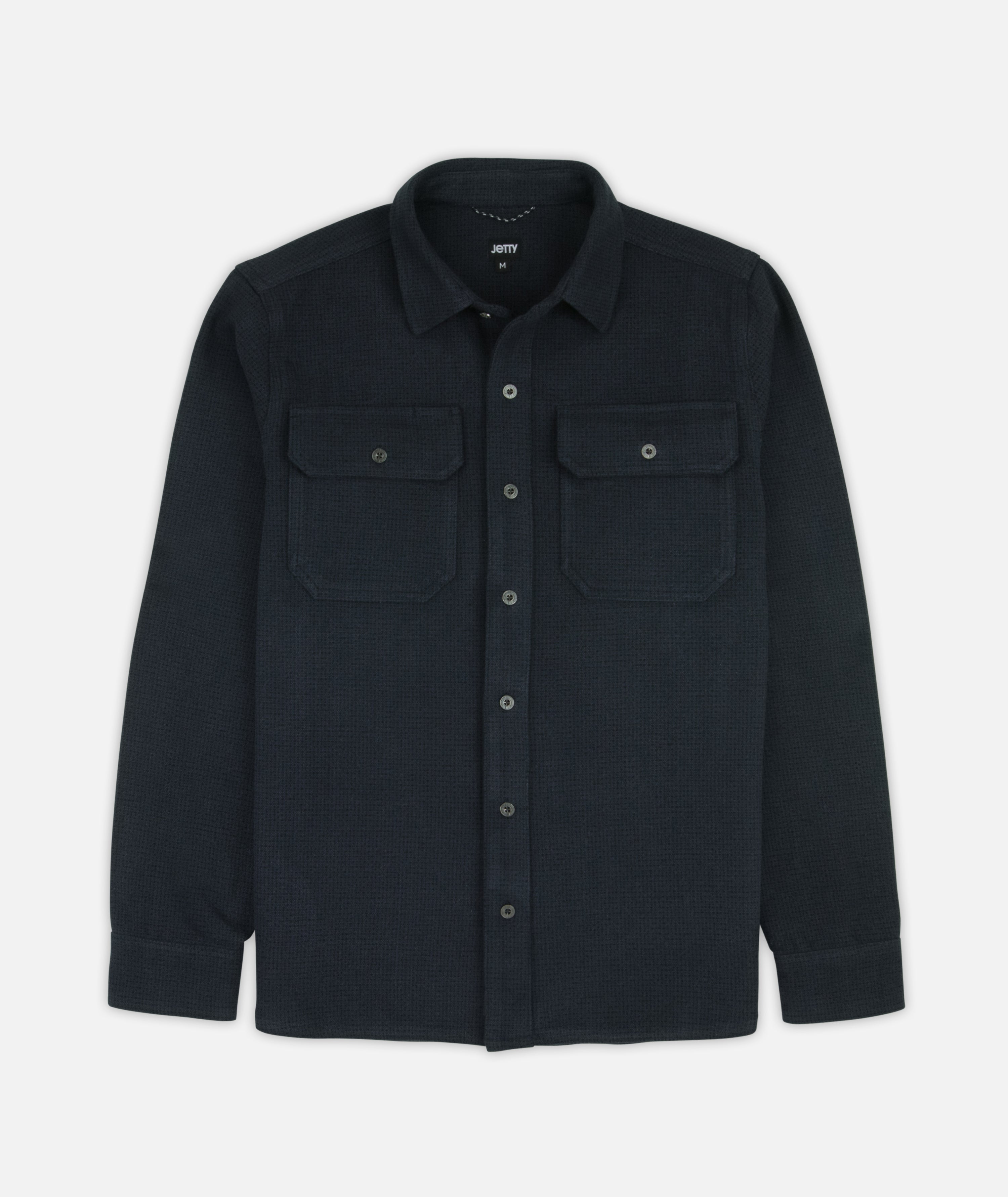 Ridge Tweed Shirt - Charcoal