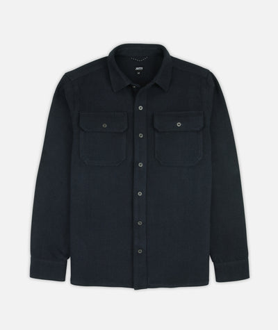 Ridge Tweed Shirt - Charcoal