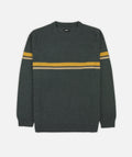 Sebastian Striped Sweater - Charcoal