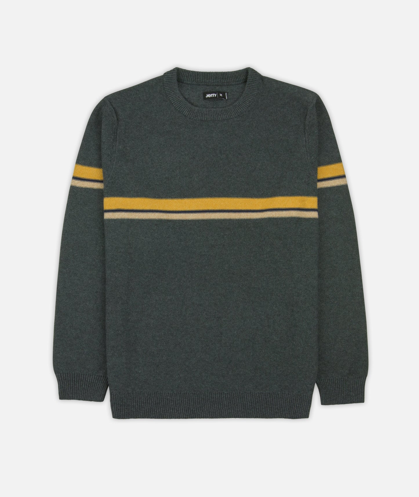Sebastian Striped Sweater - Charcoal