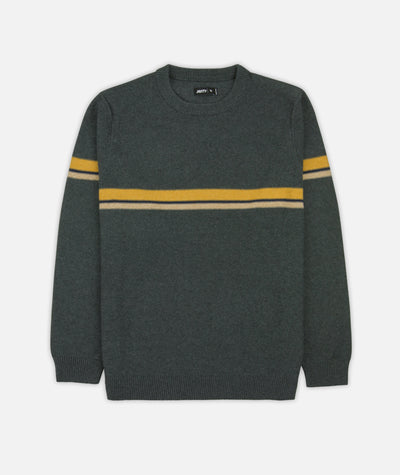 Sebastian Striped Sweater - Charcoal