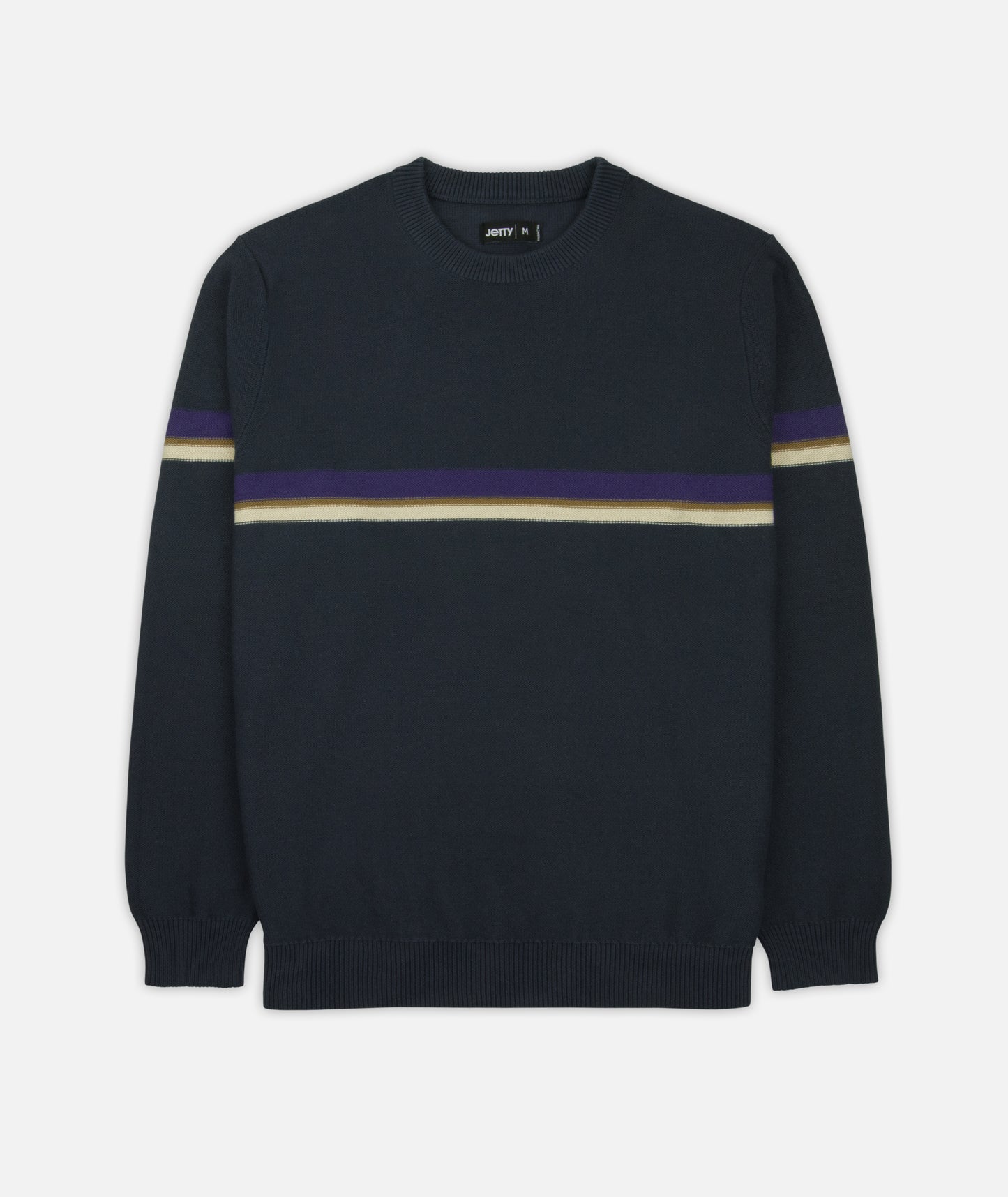 Sebastian Striped Sweater - Navy