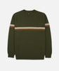 Sebastian Striped Sweater - Olive