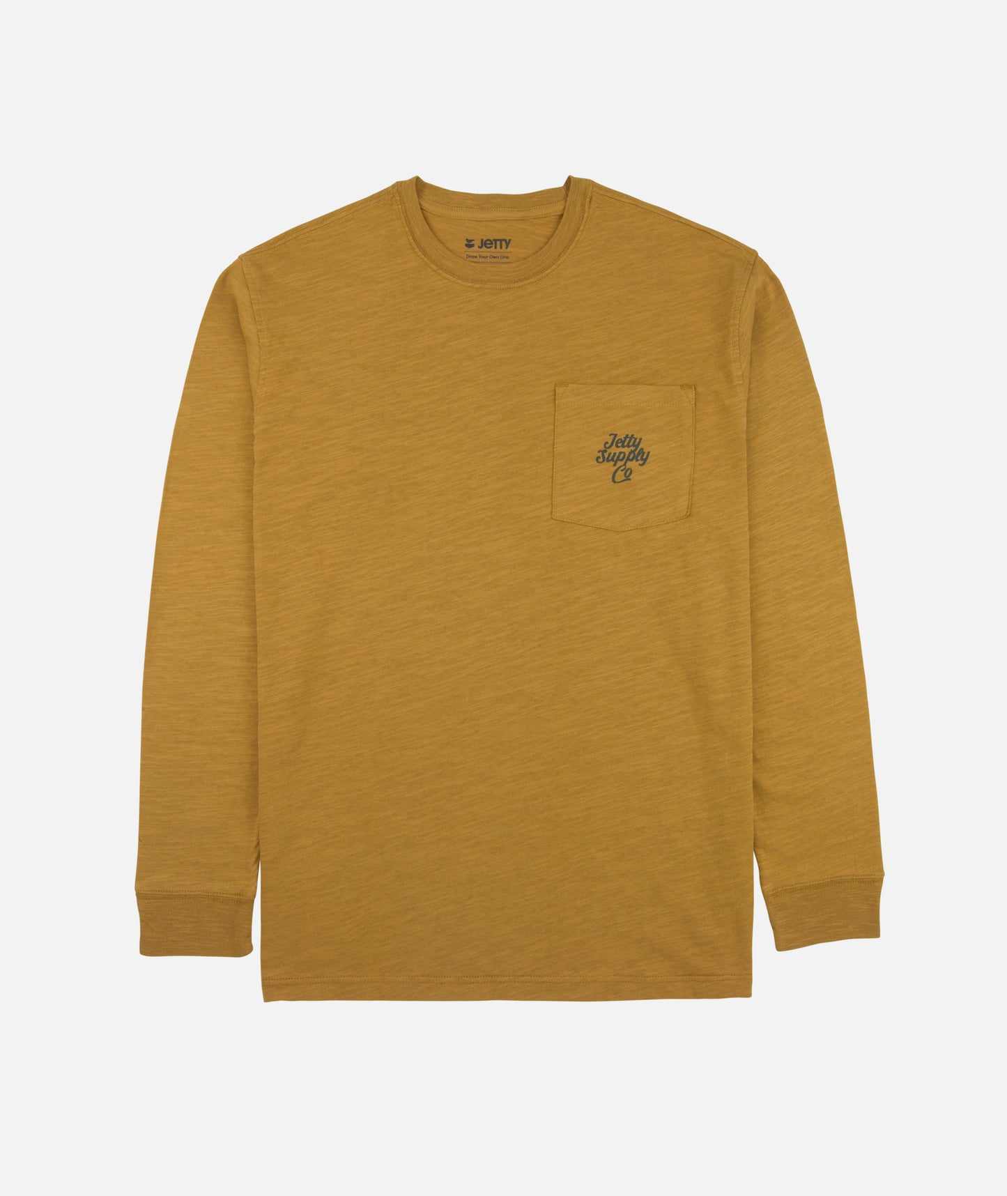 Sedge Slub Long Sleeve Tee - Mustard