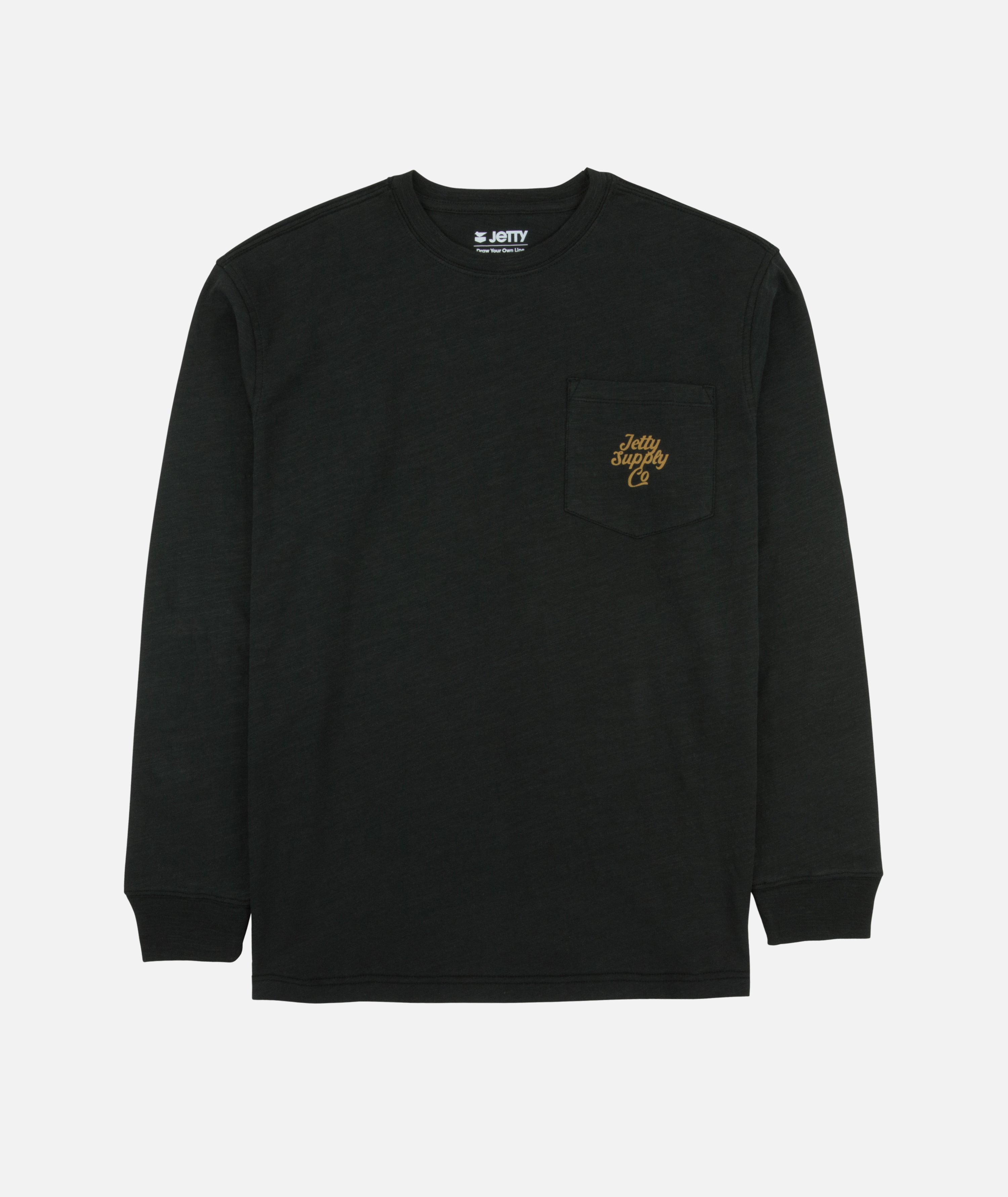 Sedge Slub Long Sleeve Tee - Black