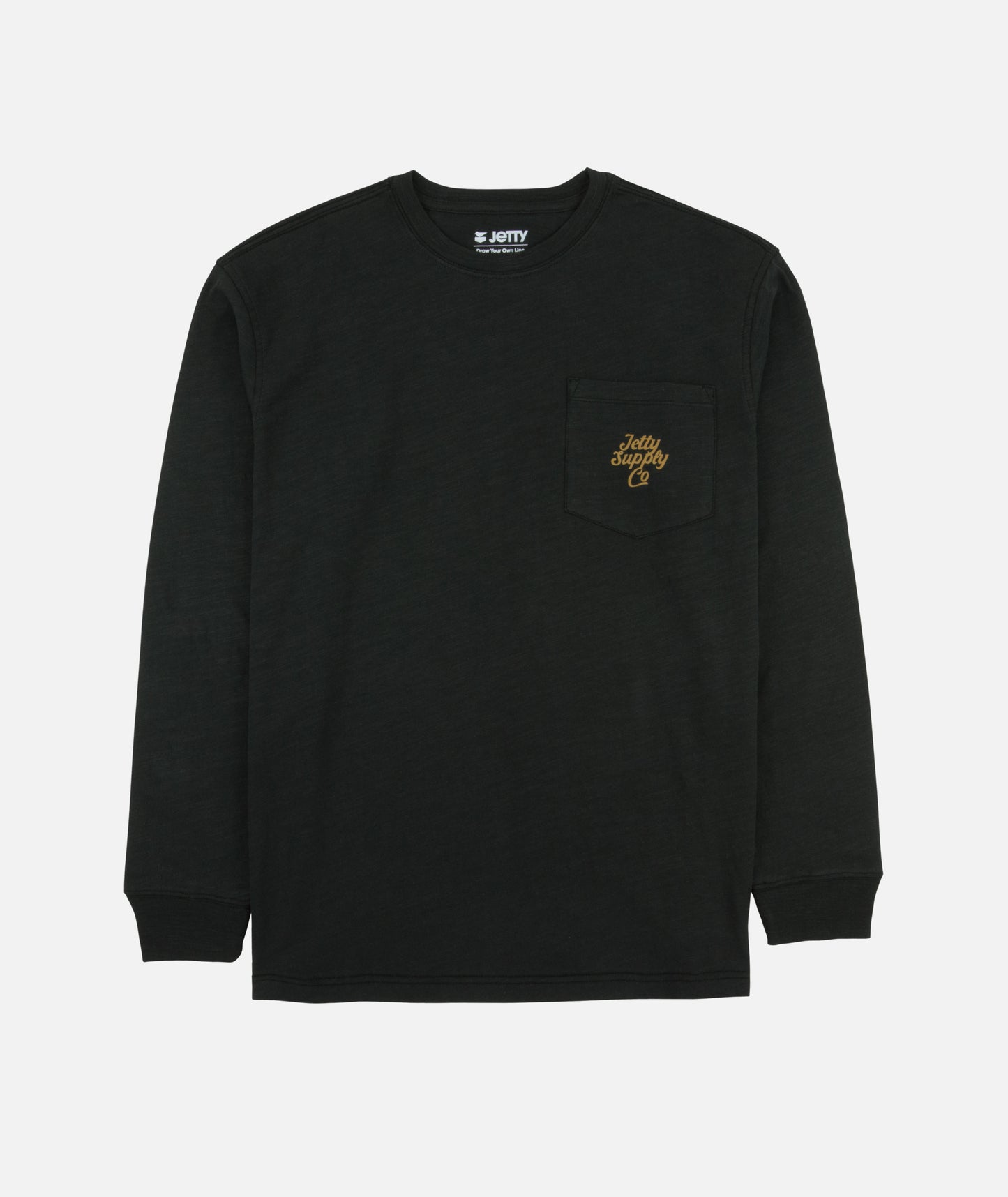 Sedge Slub Long Sleeve Tee - Black