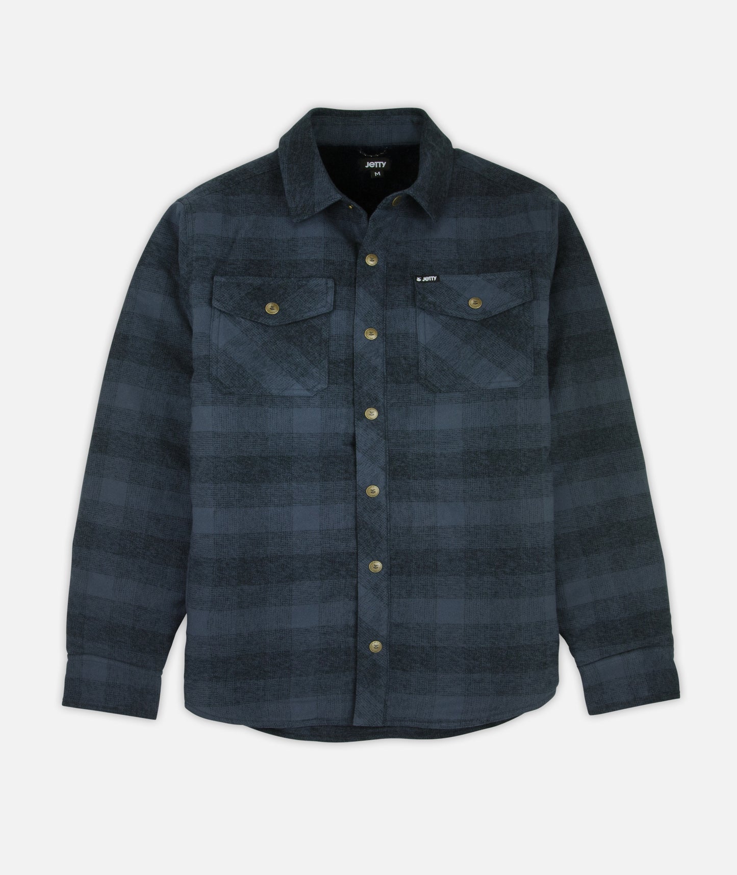 Sherpa Jacket - Black & Blue
