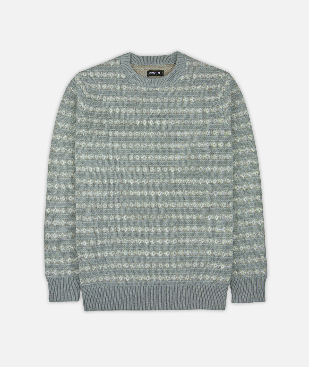 Strata Fairisle Stripe Sweater - Grey