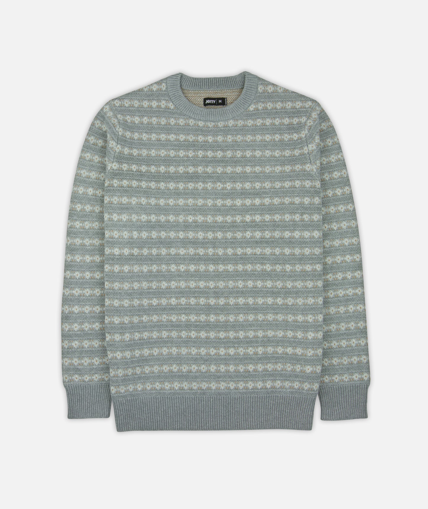 Strata Fairisle Stripe Sweater - Grey