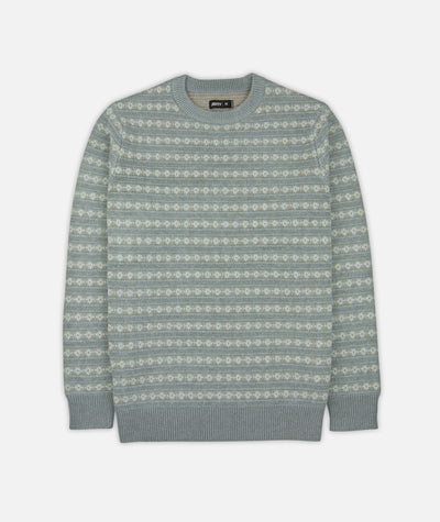 Strata Fairisle Stripe Sweater - Grey