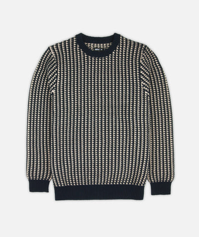 Tiller Grid Sweater - Ivory