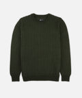 Tiller Grid Sweater - Olive