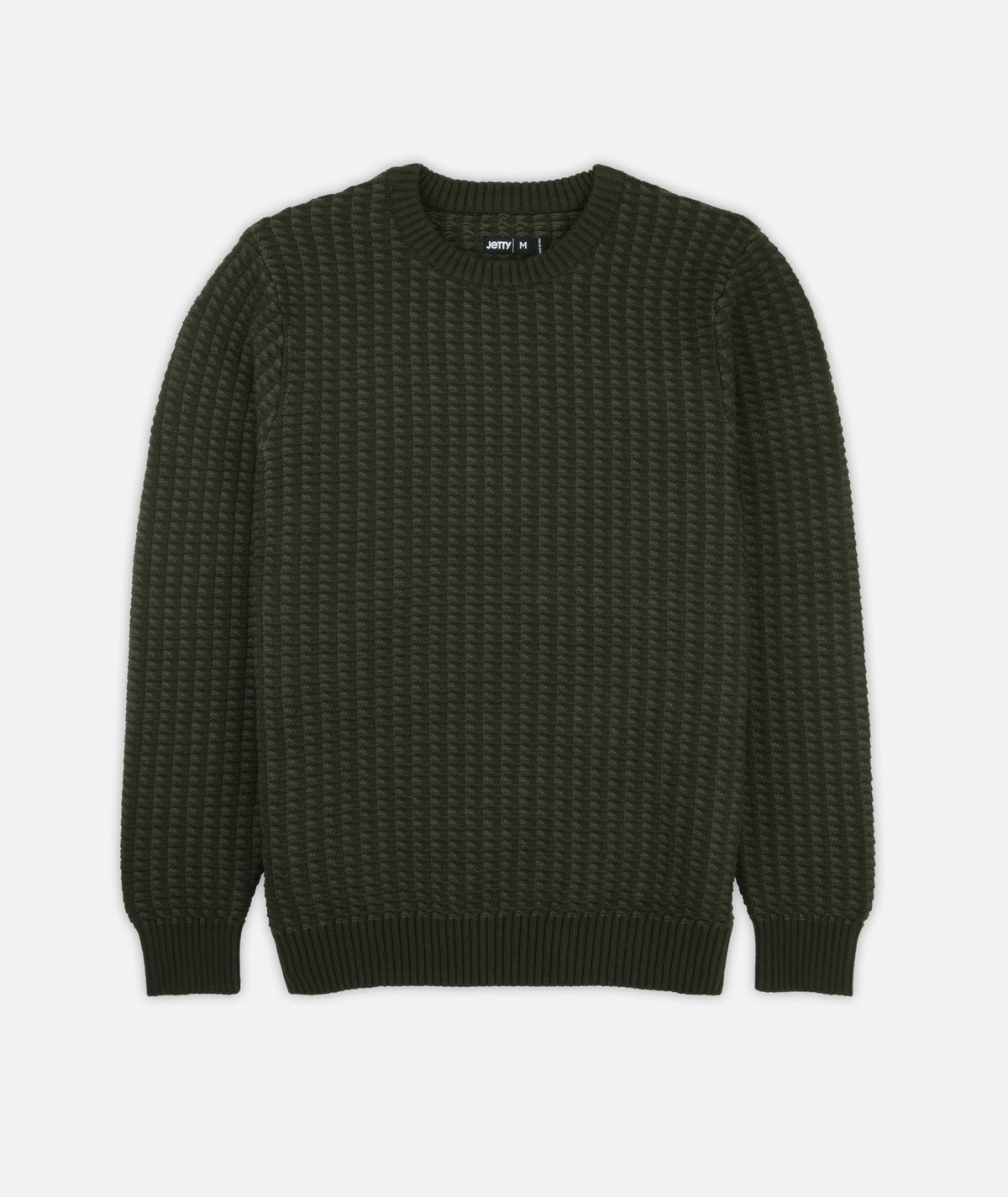 Tiller Grid Sweater - Olive