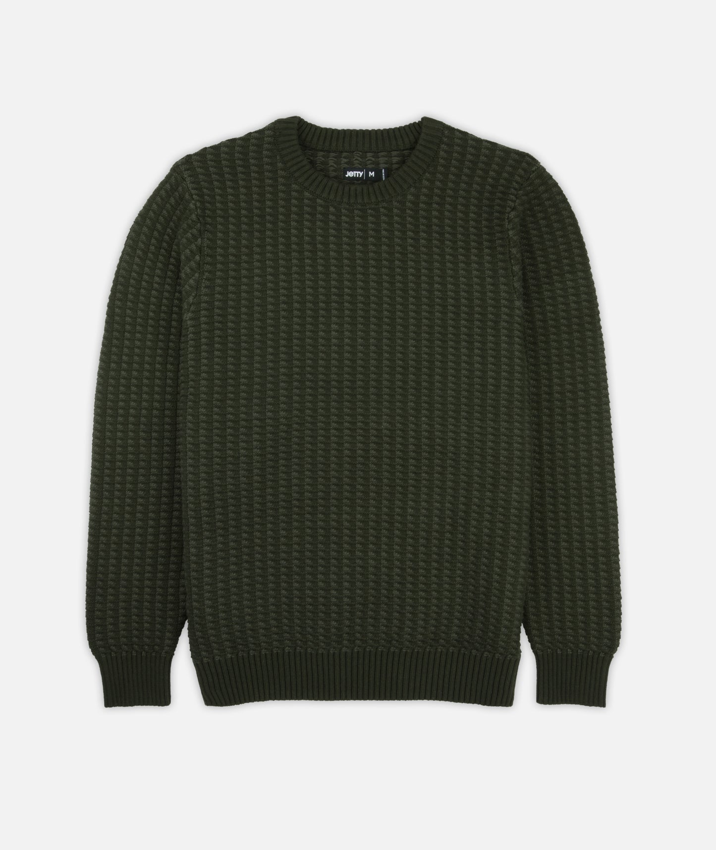 Tiller Grid Sweater - Olive
