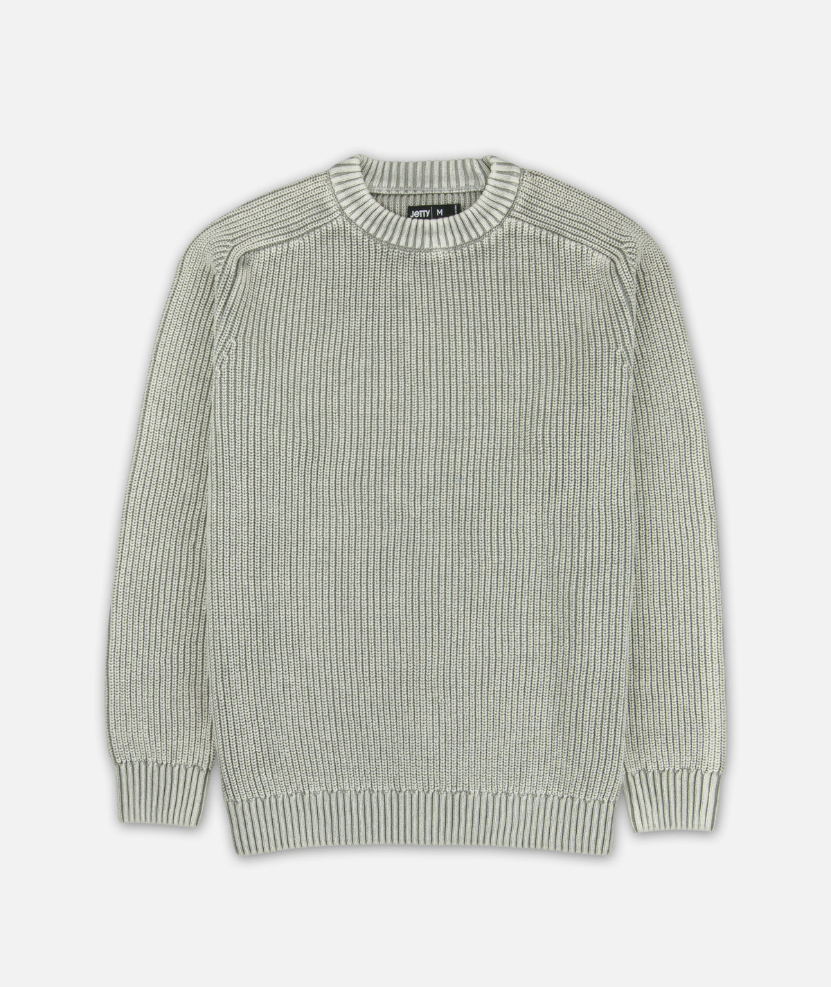 Undertow Washed Crewneck Sweater - Grey