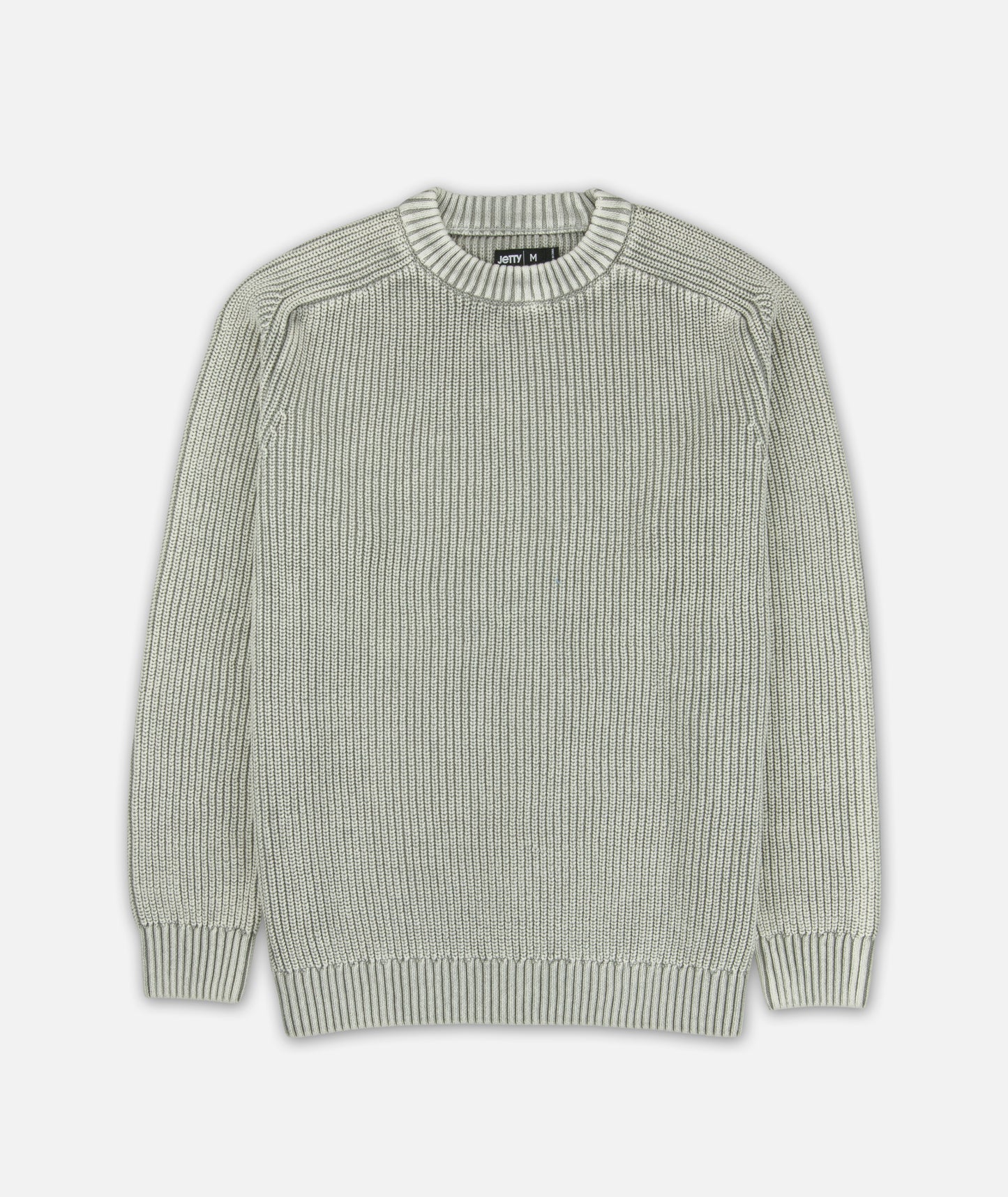 Undertow Washed Crewneck Sweater - Grey