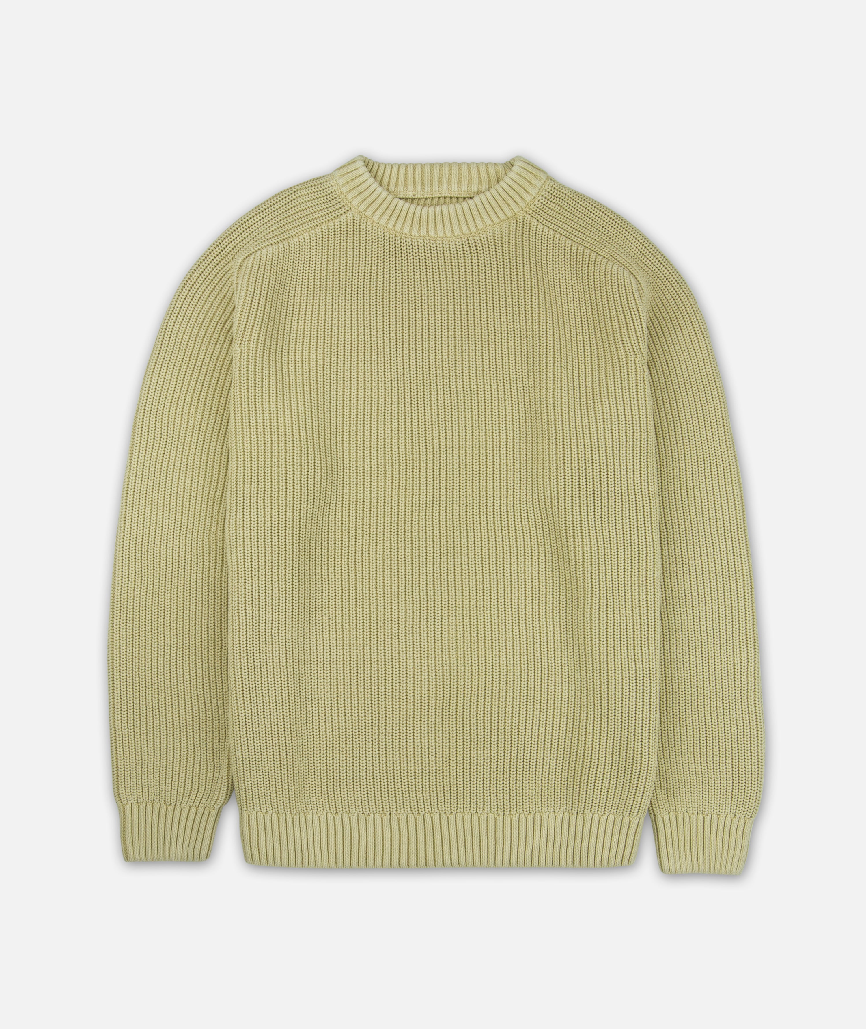 Undertow Washed Crewneck Sweater - Mustard