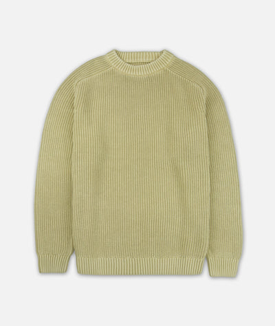 Undertow Washed Crewneck Sweater - Mustard