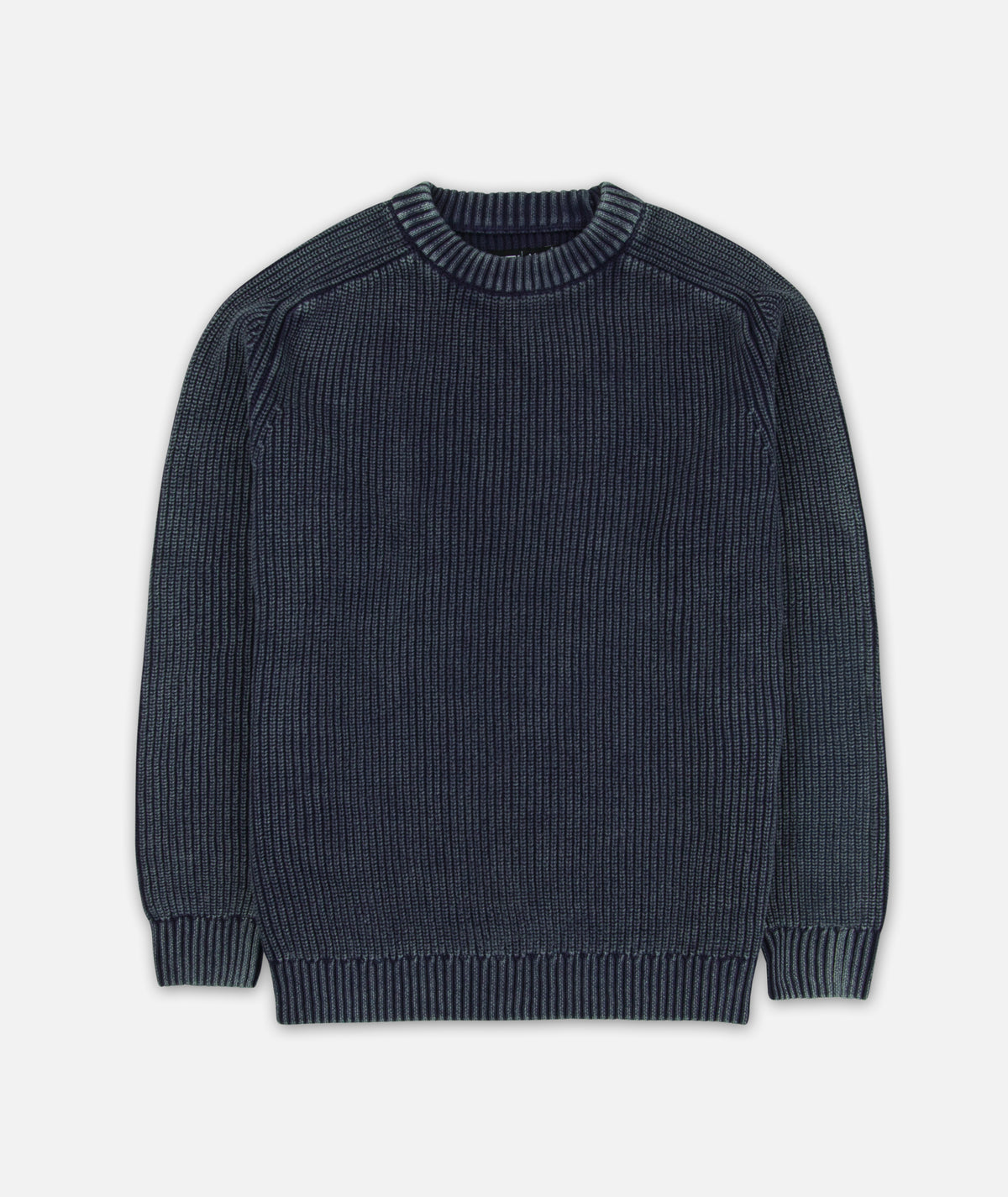 Undertow Washed Crewneck Sweater - Navy Blue