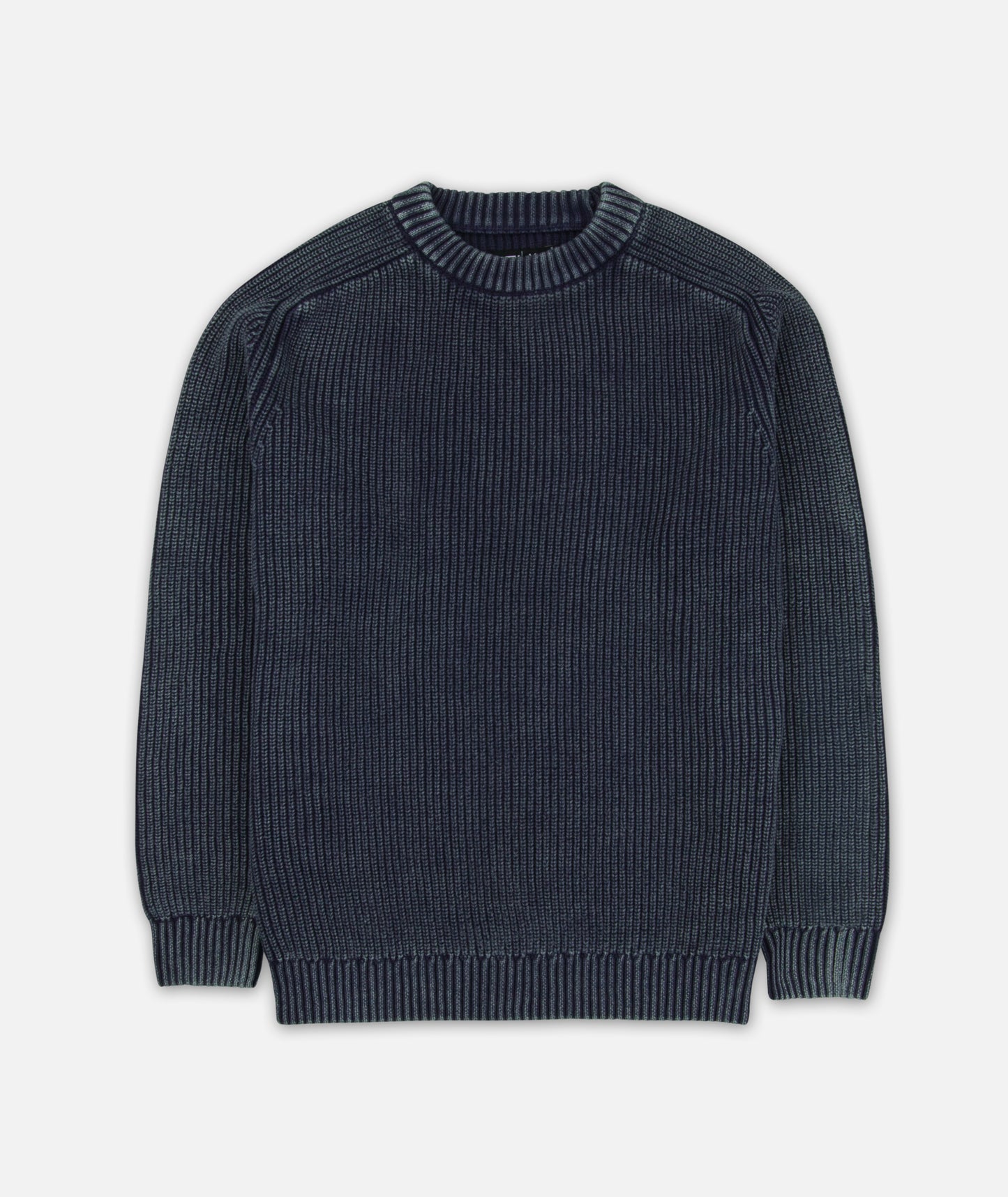 Undertow Washed Crewneck Sweater - Navy Blue