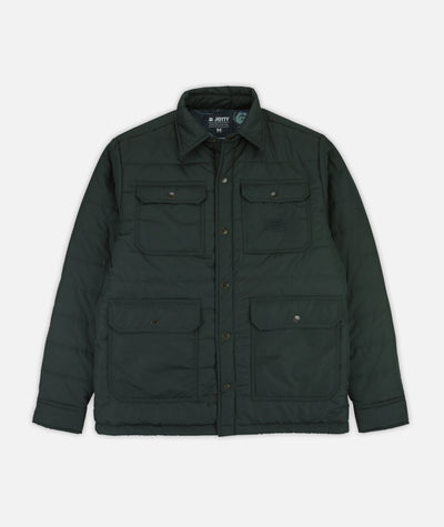 Windward Collared Puffer Jacket - Black