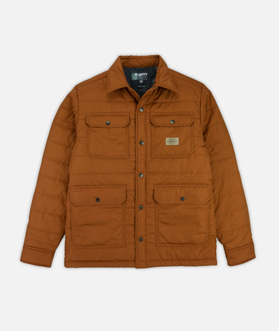 Windward Collared Puffer Jacket - Toffee
