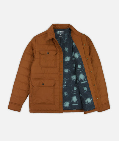 Windward Collared Puffer Jacket - Toffee