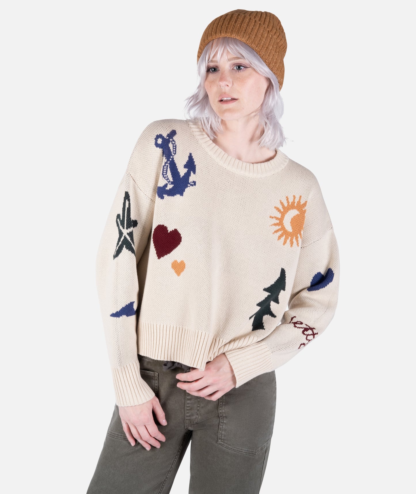 Crescent Sweater - Light Tan