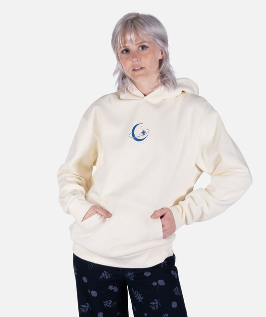 Mermaid Moon Heavyweight Hoodie - Bone