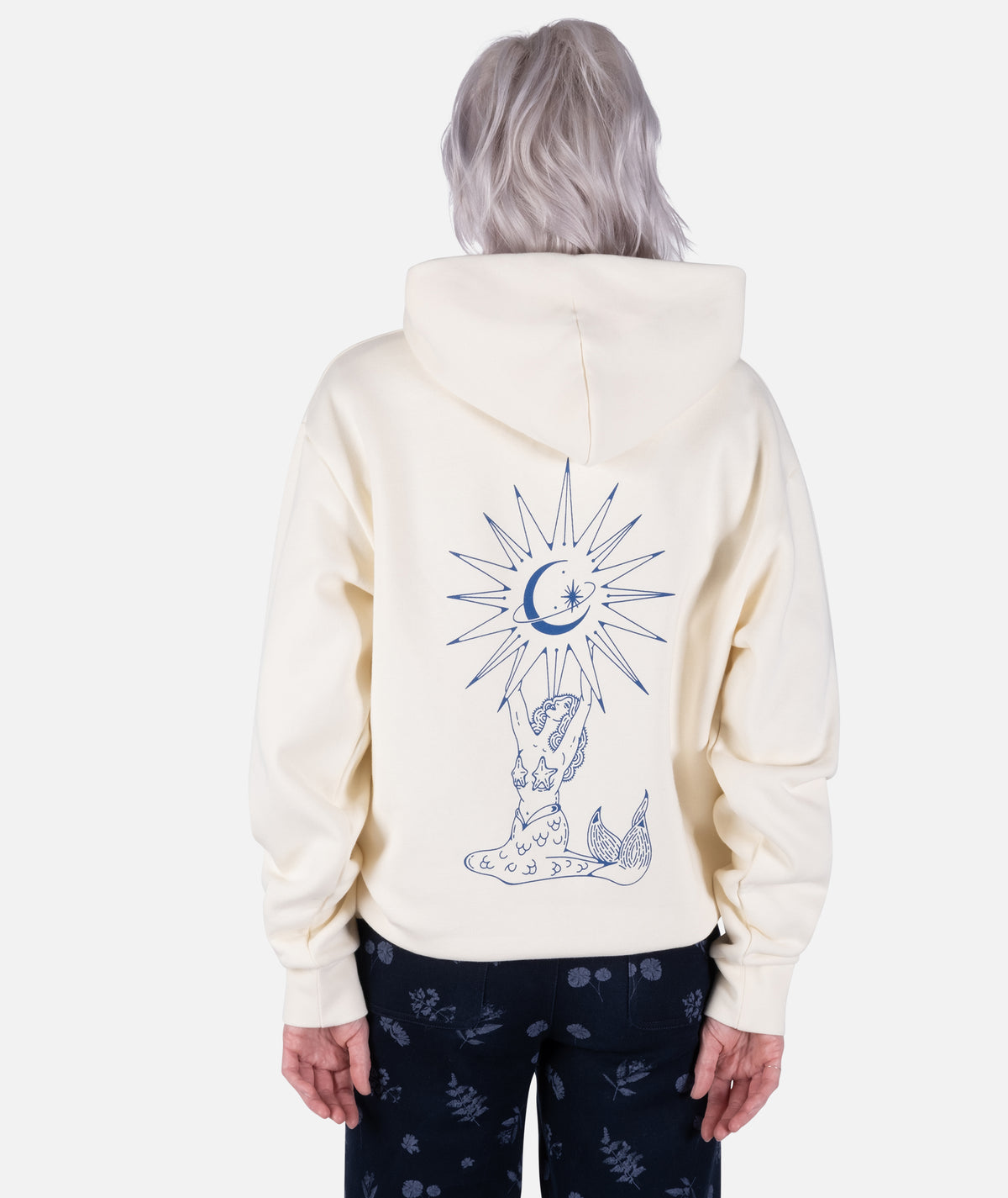 Mermaid Moon Heavyweight Hoodie - Bone