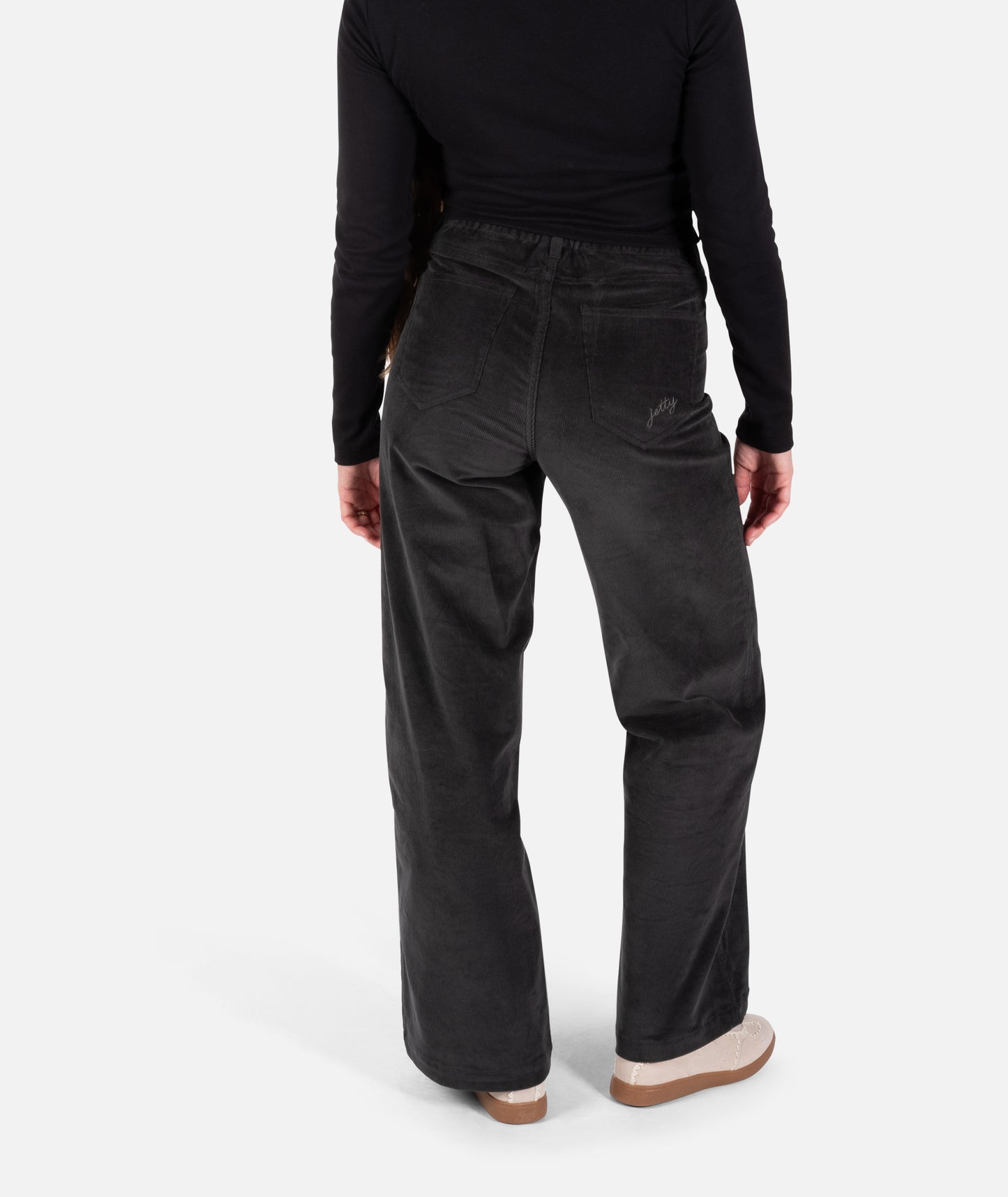 Whaler Corduroy Wide Leg Pants - Charcoal
