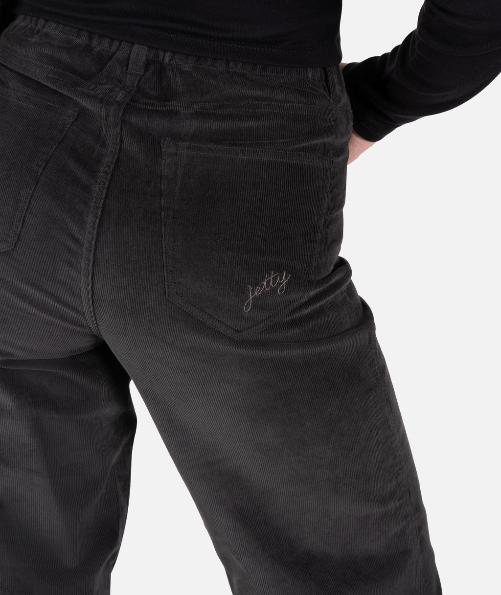 Whaler Corduroy Wide Leg Pants - Charcoal