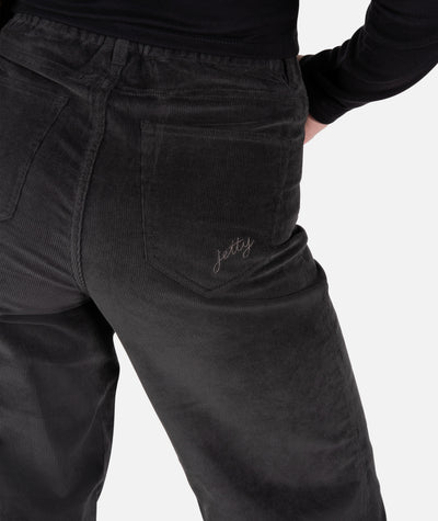 Whaler Corduroy Wide Leg Pants - Charcoal