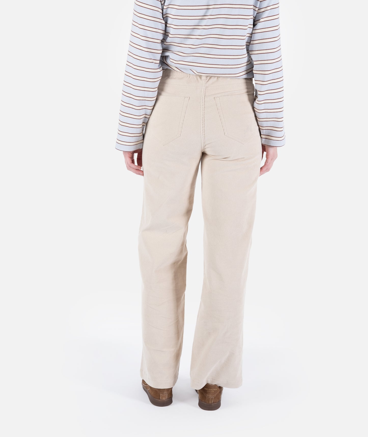 Whaler Corduroy Wide Leg Pants - Ivory White