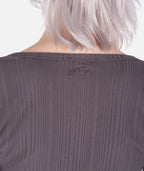 Madison Button Front Long Sleeve - Grey