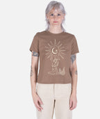 Mermaid Moon Heavyweight Tee - Brown