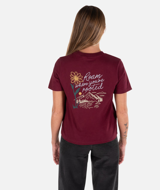 Roam Heavyweight Tee - Maroon