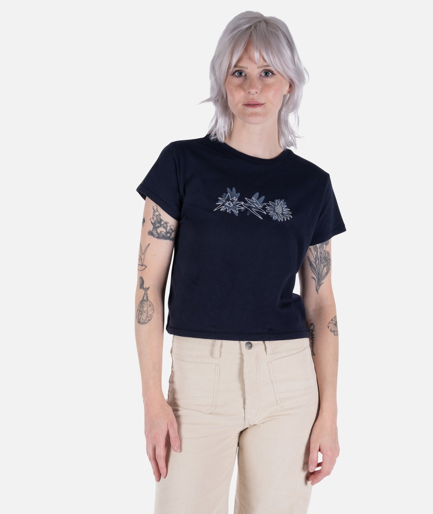 Sketchy Short Sleeve Tee - Navy